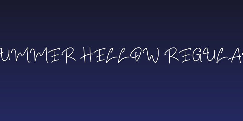 Summer Hellow Regular Social Header