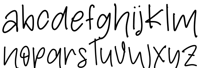 Summer Hellow Regular Font LOWERCASE