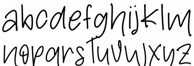 Summer Hellow Regular फ़ॉन्ट लोअरकेस