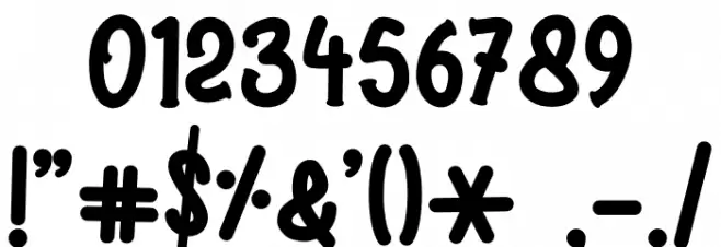 Summer Holiday - Personal Use Font OTHER CHARS