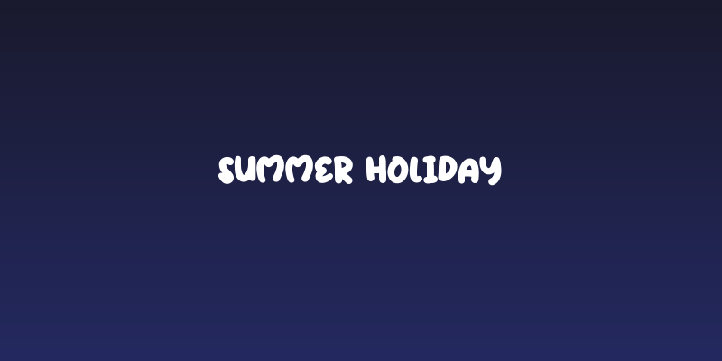 Summer Holiday Social Header