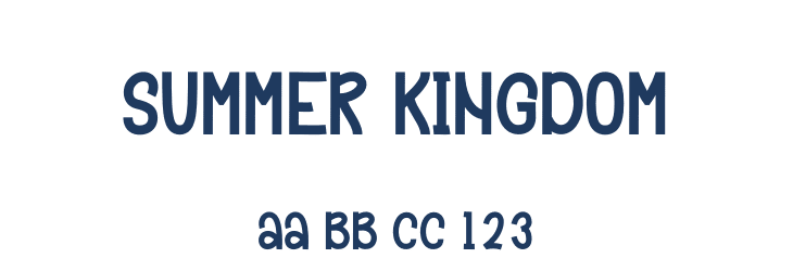Summer Kingdom Font Preview