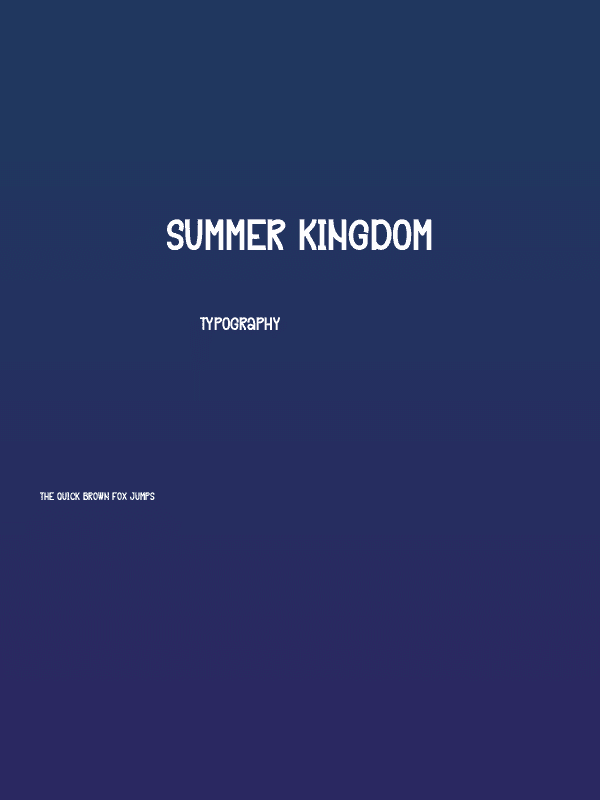 Summer Kingdom Poster
