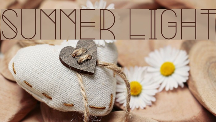 Summer Light Font examples