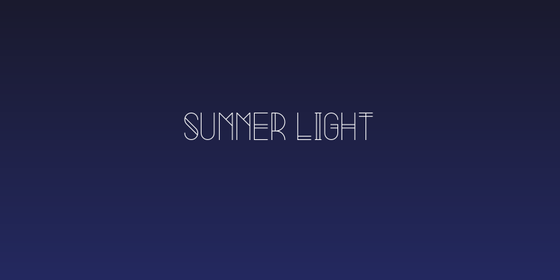 Summer Light Social Header