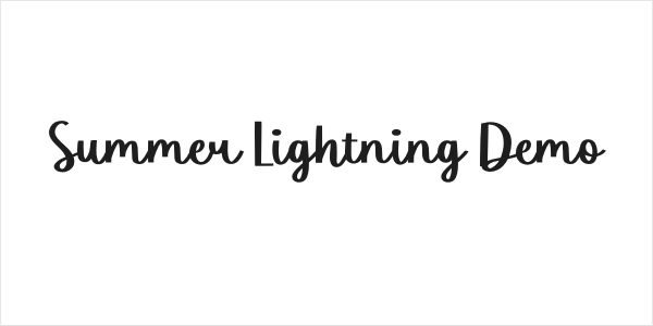 Summer Lightning Demo Logo