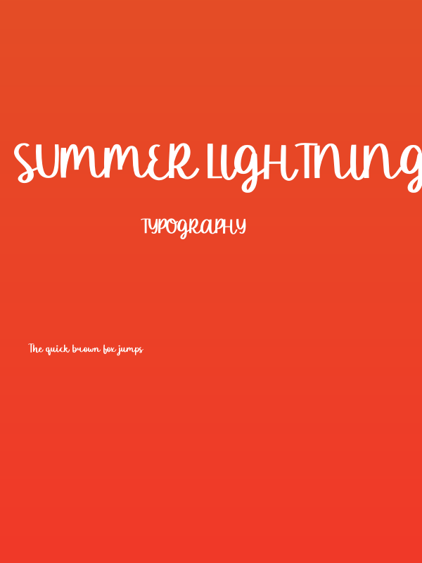 Summer Lightning Demo Poster