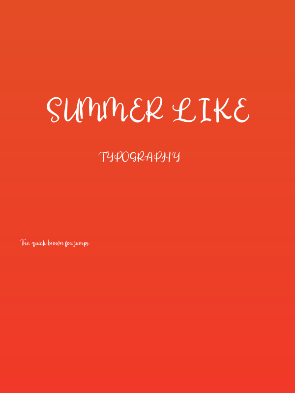 Summer Like Poster