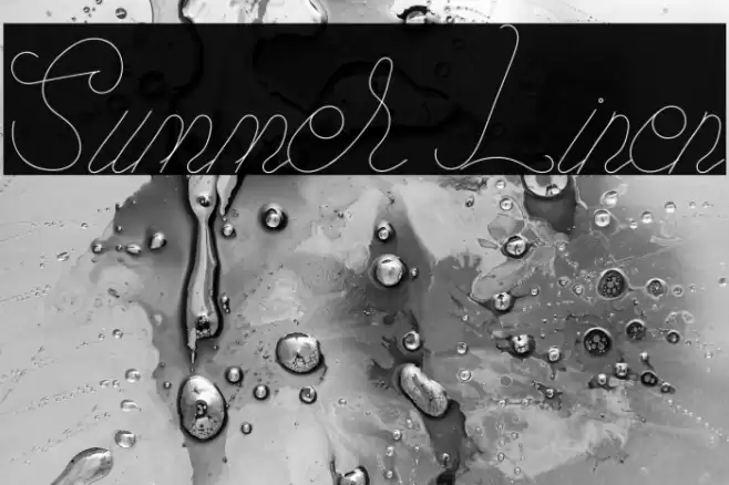 Summer Linen Font examples