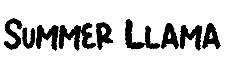 Summer Llama  Frei Schriftart Herunterladen