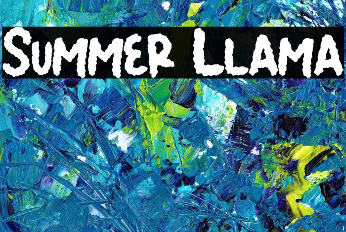 Summer Llama Font examples