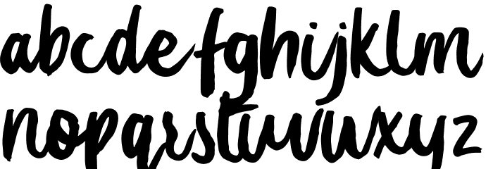 Summer Love Font LOWERCASE
