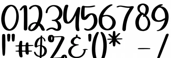 Summer Lovely Font OTHER CHARS