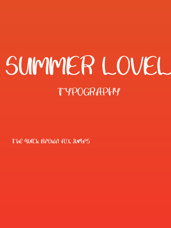 Summer Lovely Poster