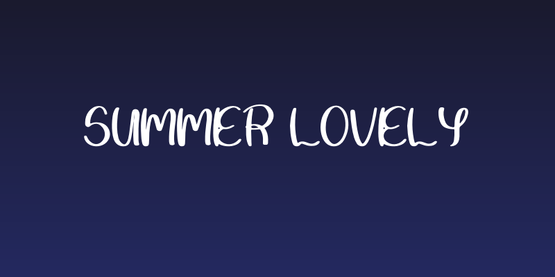 Summer Lovely Social Header