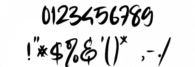 Summer Lovers Alternate Font OTHER CHARS