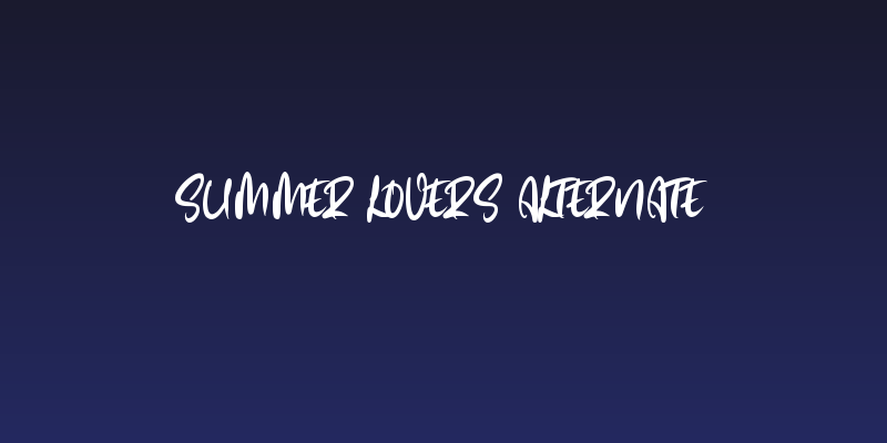 Summer Lovers Alternate Social Header