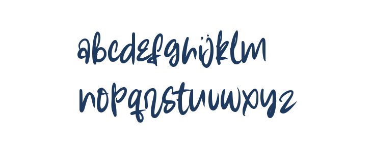 Summer Lovers Alternate Lowercase