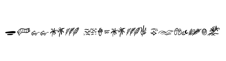 Summer Lovers Dingbat  フリーフォントのダウンロード