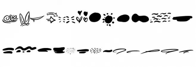 Summer Lovers Dingbat Caratteri MAIUSCOLE