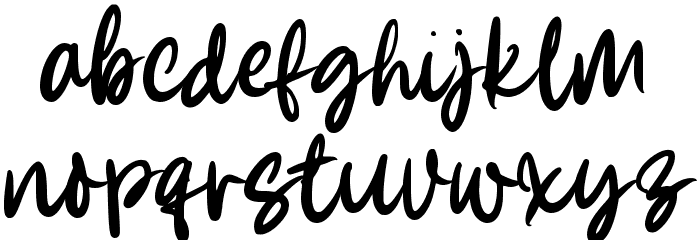 Summer Lovers Font LOWERCASE