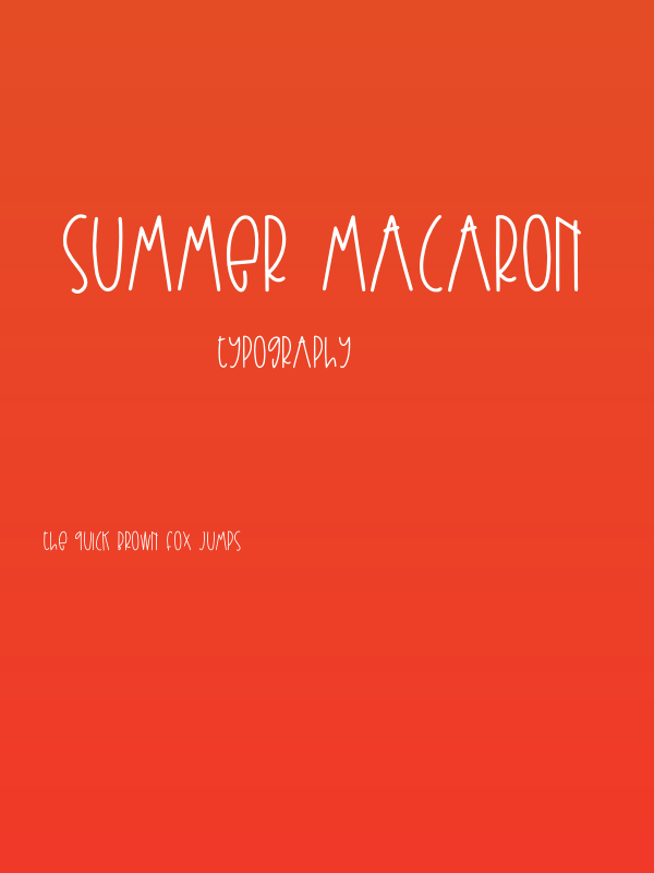 Summer Macaron Poster
