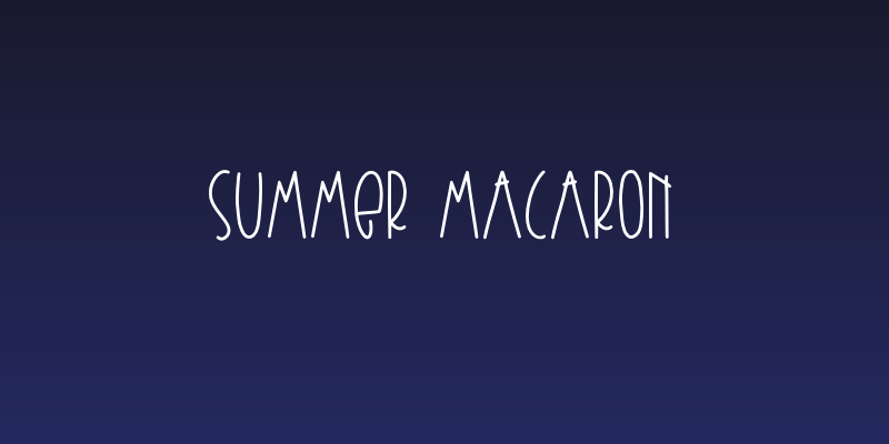Summer Macaron Social Header