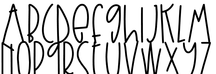 Summer Macaron Font LOWERCASE