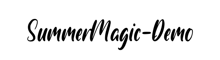 Summer Magic - Demo  les polices de caractères gratuit tlcharger