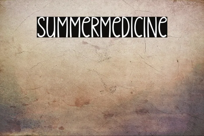 Summer Medicine Example 2