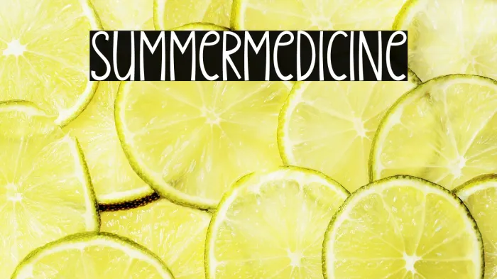 Summer Medicine Example 3