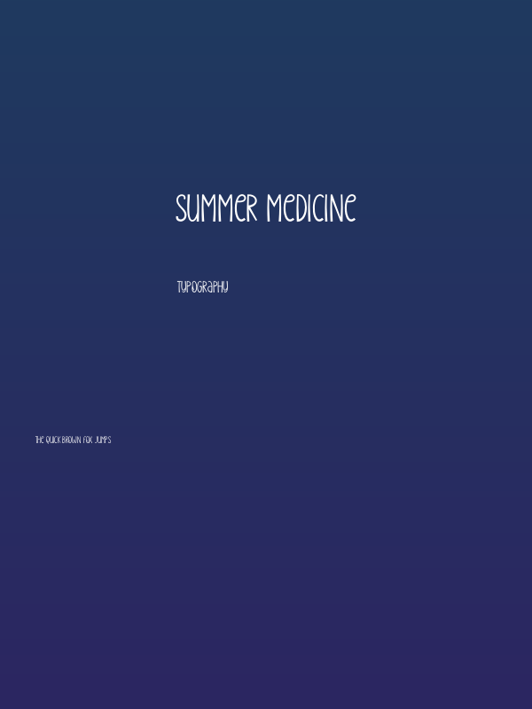 Summer Medicine Poster