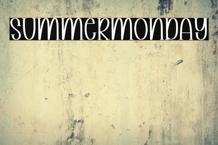 Summer Monday Example 2