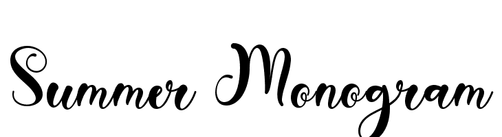 Summer Monogram Шрифта