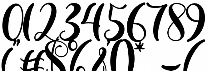 Summer Monogram Font OTHER CHARS
