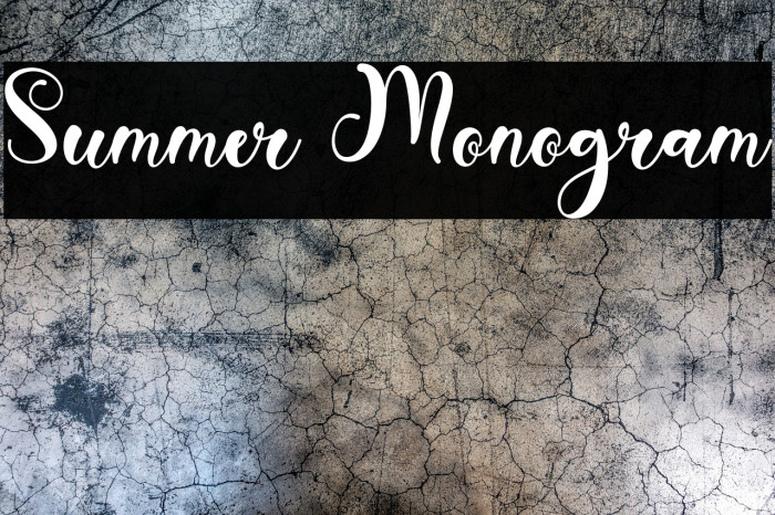 Summer Monogram Example 1