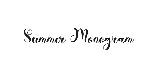 Summer Monogram Logo