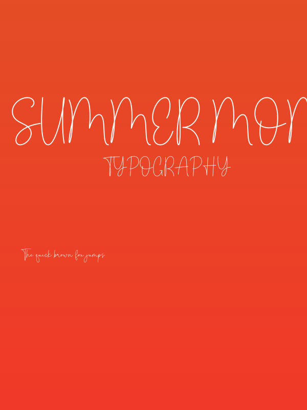 Summer Monoline Poster