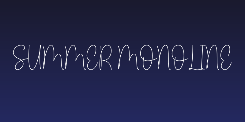 Summer Monoline Social Header