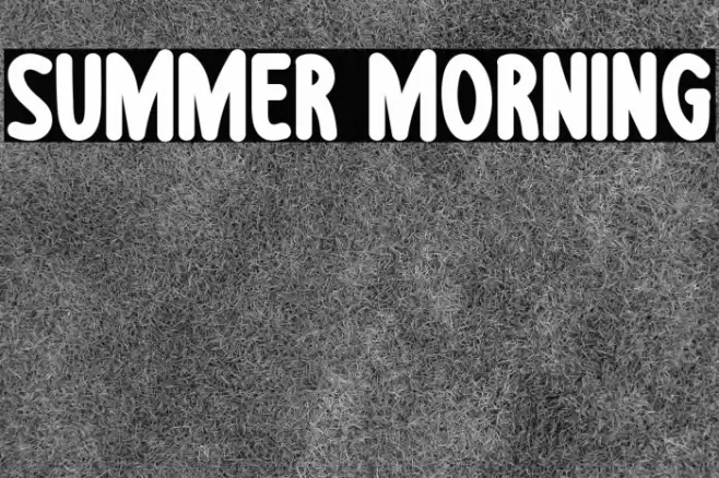 Summer Morning फ़ॉन्ट examples