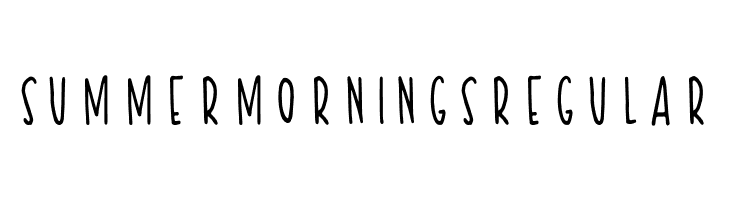 Summer Mornings Regular  नि: शुल्क फ़ॉन्ट्स डाउनलोड