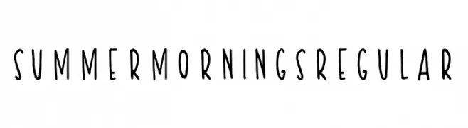 Summer Mornings Regular  font caratteri gratis