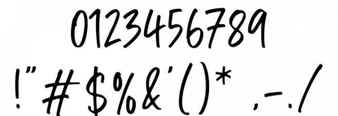 Summer Notes Font OTHER CHARS