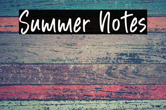 Summer Notes Example 1