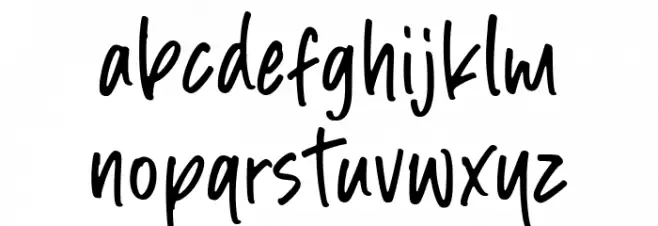 Summer Notes फ़ॉन्ट लोअरकेस