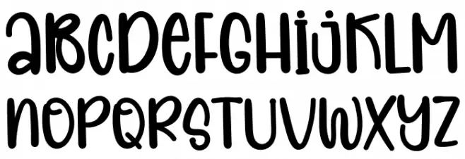 Summer Paradise Schriftart Kleinbuchstaben