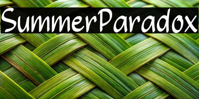 Summer Paradox Example 1