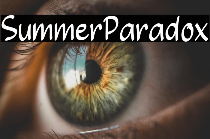 Summer Paradox Example 3