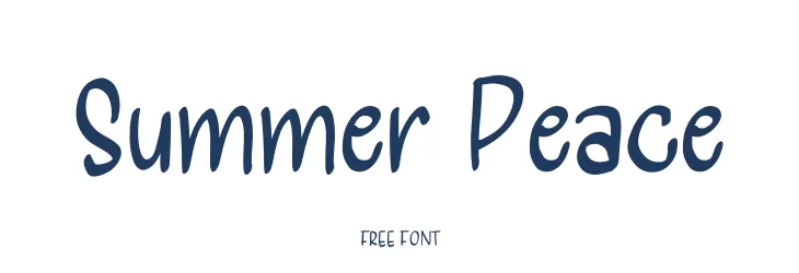 Summer Peace Font
