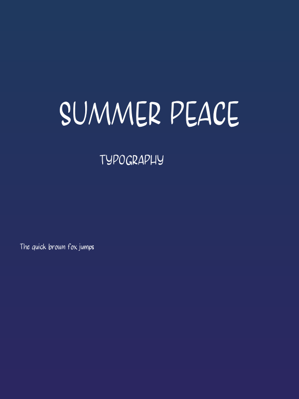 Summer Peace Poster